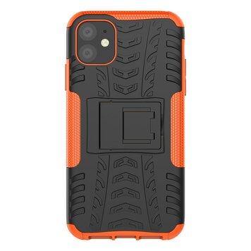 Hybrid-Standardhülle, stossfeste Hülle, Kompatibel mit iPhone 11 - Orange Hybrid-Standardhülle, stossfeste Hülle, Kompatibel mit iPhone 11 - Orange