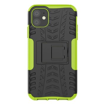 Hybrid-Standardhülle, stossfeste Hülle, Kompatibel mit iPhone 11 - Grün Schwarz Hybrid-Standardhülle, stossfeste Hülle, Kompatibel mit iPhone 11 - Grün Schwarz