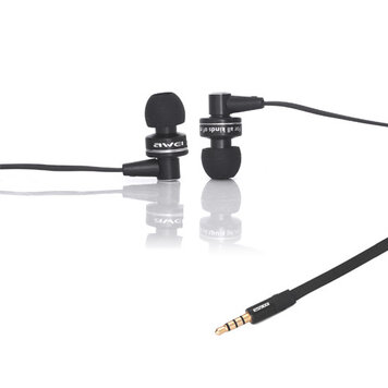Hochwertiger Sound Awei In-Ear-Kopfhörer Schwarz Ohrhörer mit Mikrofon Hochwertiger Sound Awei In-Ear-Kopfhörer Schwarz Ohrhörer mit Mikrofon
