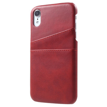 Duo Cardslot Wallet Wallet Kompatibel mit iPhone XR Hülle - Rote Karten Duo Cardslot Wallet Wallet Kompatibel mit iPhone XR Hülle - Rote Karten