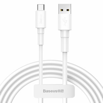 Baseus USB-A-auf-USB-Typ-C-Kabel - Sync Charging Weiss