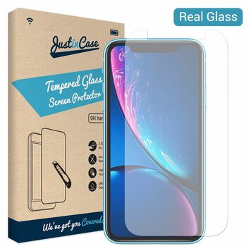 Just-in-Case-Schutzglas aus gehärtetem Glas, Kompatibel mit iPhone XR - Härtegrad 9H Just-in-Case-Schutzglas aus gehärtetem Glas, Kompatibel mit iPhone XR - Härtegrad 9H