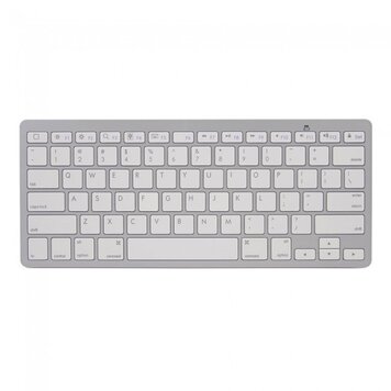 Weisse Bluetooth-Tastatur, kabellose Tastatur QWERTY Weisse Bluetooth-Tastatur, kabellose Tastatur QWERTY