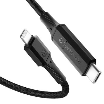 Spigen PowerArc Ladekabel USB-C auf Lightning MFi Ladegerät 100W PD - Schwarz Spigen PowerArc Ladekabel USB-C auf Lightning MFi Ladegerät 100W PD - Schwarz