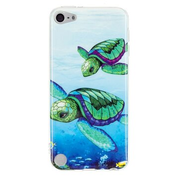 TPU-Hülle Kompatibel mit iPod Touch 5, 6 und 7 - Blau und Grün TPU-Hülle Kompatibel mit iPod Touch 5, 6 und 7 - Blau und Grün