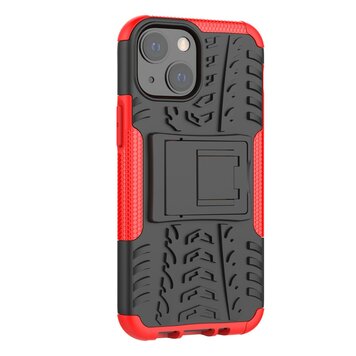 Stossfestes TPU mit stabiler Hülle Kompatibel mit iPhone 13 mini - Rot und Schwarz Stossfestes TPU mit stabiler Hülle Kompatibel mit iPhone 13 mini - Rot und Schwarz