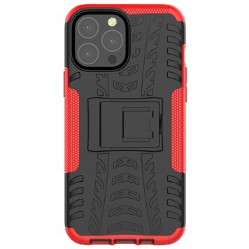 Stossfestes TPU mit stabiler Hülle Kompatibel mit iPhone 13 Pro Max - Rot und Schwarz Stossfestes TPU mit stabiler Hülle Kompatibel mit iPhone 13 Pro Max - Rot und Schwarz