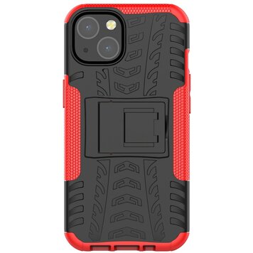 Stossfestes TPU mit stabiler Hülle Kompatibel mit iPhone 13 - Rot und Schwarz Stossfestes TPU mit stabiler Hülle Kompatibel mit iPhone 13 - Rot und Schwarz