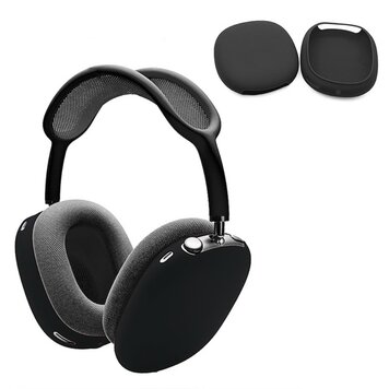 Fallsichere Silikon-Schutzhülle, Schutzhülle Kompatibel mit AirPods Max - Schwarz