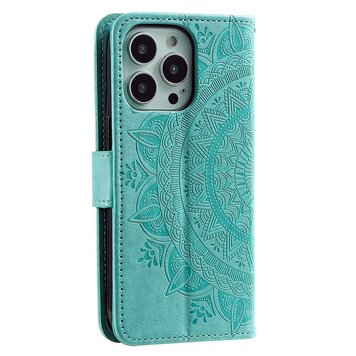 Mandala Wallet TPU-Hülle Kompatibel mit iPhone 14 Pro - grün Mandala Wallet TPU-Hülle Kompatibel mit iPhone 14 Pro - grün