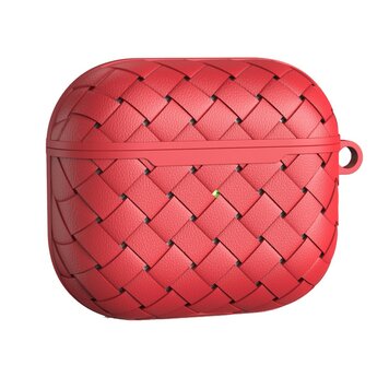 Woven Protection TPU-Hülle mit Öse Kompatibel mit AirPods 3 - rot