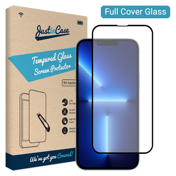 Just in Case Full Cover Tempered Glass Kompatibel mit iPhone 13 Pro Max - gehärtetes Glas
