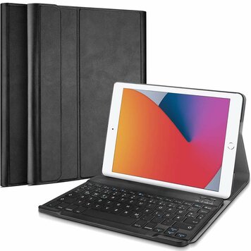 Just in Case Premium QWERTZ Bluetooth-Tastaturhülle Kompatibel mit iPad 10,2 Zoll - Schwarz Just in Case Premium QWERTZ Bluetooth-Tastaturhülle Kompatibel mit iPad 10,2 Zoll - Schwarz