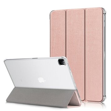 Trifold Kunstlederhülle Kompatibel mit iPad Pro 12,9 Zoll (2018 2020 2021 2022) - Roségold Trifold Kunstlederhülle Kompatibel mit iPad Pro 12,9 Zoll (2018 2020 2021 2022) - Roségold