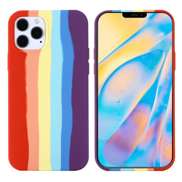 Rainbow Pride Silikonhülle Kompatibel mit iPhone 11 Pro Max - Pastell Rainbow Pride Silikonhülle Kompatibel mit iPhone 11 Pro Max - Pastell