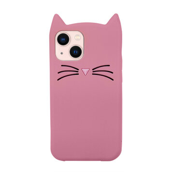 Niedliche Katzen-Silikonhülle Kompatibel mit iPhone 15 Plus - rosa Niedliche Katzen-Silikonhülle Kompatibel mit iPhone 15 Plus - rosa