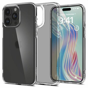 Spigen Ultra Hybrid Case Kompatibel mit iPhone 15 Pro - Kristallklar Spigen Ultra Hybrid Case Kompatibel mit iPhone 15 Pro - Kristallklar