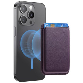 Magnetischer Kartenhalter Geldbörse Kompatibel mit iPhone mit MagSafe - Lila Magnetischer Kartenhalter Geldbörse Kompatibel mit iPhone mit MagSafe - Lila