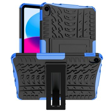 Stoßfeste Kickstand-Anti-Rutsch-Hülle mit Ständer, Kompatibel mit iPad 10. Generation 10,9 Zoll 2022 - Blau Stoßfeste Kickstand-Anti-Rutsch-Hülle mit Ständer, Kompatibel mit iPad 10. Generation 10,9 Zoll 2022 - Blau