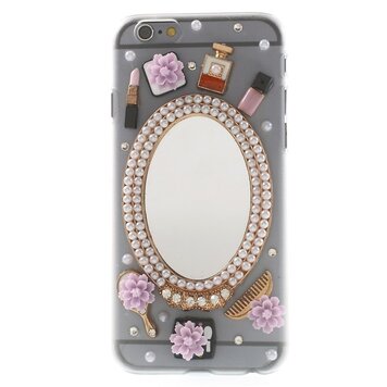 Schmucketui Kompatibel mit iPhone 6 6s Chic mit Spiegel Make-up Hartschale Schmucketui Kompatibel mit iPhone 6 6s Chic mit Spiegel Make-up Hartschale