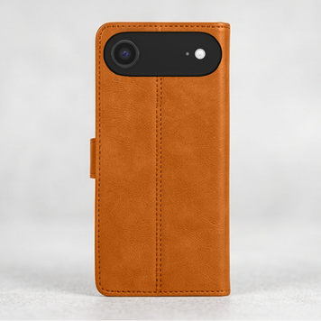 Luxus Leder Klapphülle Passend für iPhone 17 Air – Braun