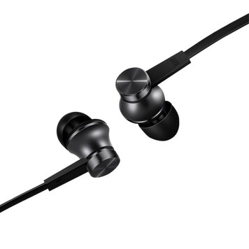 Xiaomi In-Ear-Kopfhörer Schwarz. Mikrofon und Taste Xiaomi In-Ear-Kopfhörer Schwarz. Mikrofon und Taste