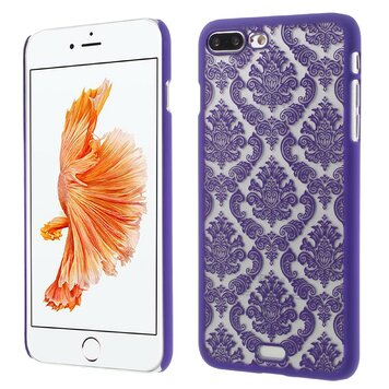 Lila Hartschale mit Hennamuster Kompatibel mit iPhone 7 Plus 8 Plus transparente Hülle Lila Hartschale mit Hennamuster Kompatibel mit iPhone 7 Plus 8 Plus transparente Hülle
