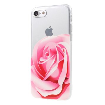 Rosa Rose TPU Hülle Kompatibel mit iPhone 7 8 SE 2020 SE 2022 transparente Hülle Blumenhülle Rosa Rose TPU Hülle Kompatibel mit iPhone 7 8 SE 2020 SE 2022 transparente Hülle Blumenhülle