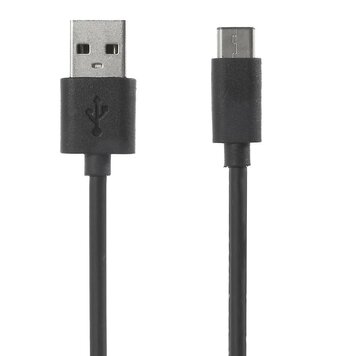 Ladekabel USB C auf USB A Kabel Schwarz gefärbt