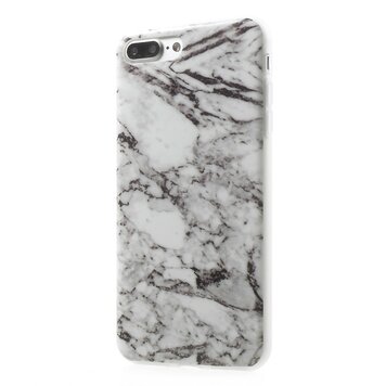 Weisse Marmorhülle Kompatibel mit iPhone 7 Plus 8 Plus TPU Weisse Marmorhülle Kompatibel mit iPhone 7 Plus 8 Plus TPU