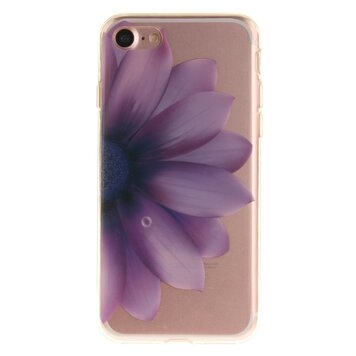 Transparent Kompatibel mit iPhone 7 8 SE 2020 SE 2022 TPU-Hülle mit lila Blume Transparent Kompatibel mit iPhone 7 8 SE 2020 SE 2022 TPU-Hülle mit lila Blume