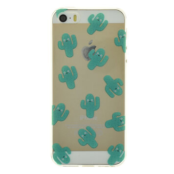 Transparenter Kaktus Kompatibel mit iPhone 5 5s und SE 2016 TPU-Hülle Transparenter Kaktus Kompatibel mit iPhone 5 5s und SE 2016 TPU-Hülle