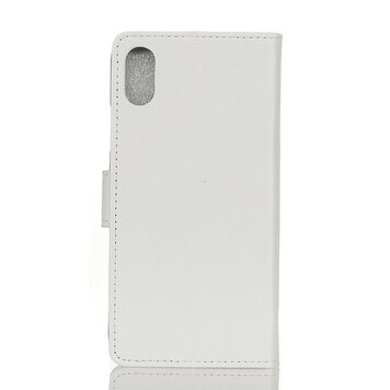 Wallet Bookcase-Hülle Kompatibel mit iPhone X XS, weisse Wallet-Hülle aus Leder Wallet Bookcase-Hülle Kompatibel mit iPhone X XS, weisse Wallet-Hülle aus Leder
