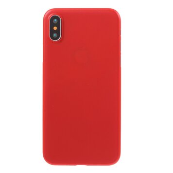 Rot Kompatibel mit iPhone X XS Hülle, rote transparente TPU-Hülle Rot Kompatibel mit iPhone X XS Hülle, rote transparente TPU-Hülle