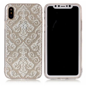 Transparente, anmutige weisse Linien, Kompatibel mit iPhone X XS Hülle Transparente, anmutige weisse Linien, Kompatibel mit iPhone X XS Hülle