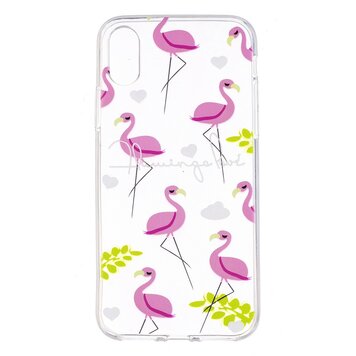 Transparenter rosafarbener Flamingo Kompatibel mit iPhone X XS Hülle Transparenter rosafarbener Flamingo Kompatibel mit iPhone X XS Hülle