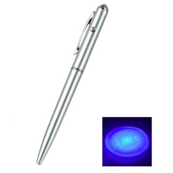 Unsichtbarer Tintenstift mit UV-Licht für geheimen Text - Secret - Invisible Unsichtbarer Tintenstift mit UV-Licht für geheimen Text - Secret - Invisible