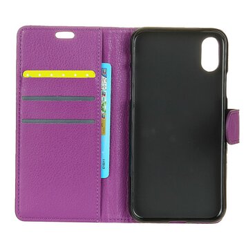 Lila Portemonnaie Kompatibel mit iPhone X XS Wallet Case Lederhülle - Bookcase Lila Portemonnaie Kompatibel mit iPhone X XS Wallet Case Lederhülle - Bookcase