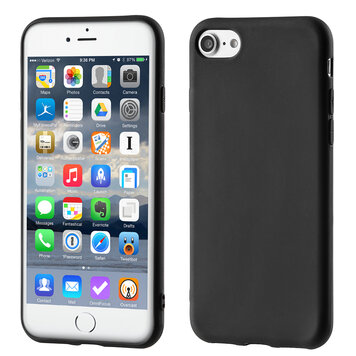 Mattschwarzes Business-TPU Kompatibel mit iPhone 7 8 SE 2020 SE 2022 Hülle Case Cover Mattschwarzes Business-TPU Kompatibel mit iPhone 7 8 SE 2020 SE 2022 Hülle Case Cover