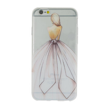 Tänzerkleid Kompatibel mit iPhone 6 und 6s Hülle - Weiss Rosa Pastell Mädchen Tänzerkleid Kompatibel mit iPhone 6 und 6s Hülle - Weiss Rosa Pastell Mädchen