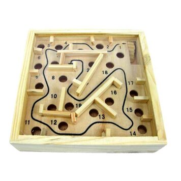 Hölzernes Marmorpuzzle - Maze Maze Balance Hölzernes Marmorpuzzle - Maze Maze Balance