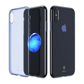 Baseus Simple Series transparent Kompatibel mit iPhone X XS Hülle - Blau Baseus Simple Series transparent Kompatibel mit iPhone X XS Hülle - Blau
