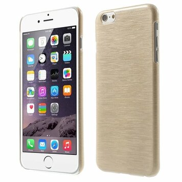 Gebürstete Hartschale Kompatibel mit iPhone 6 Plus 6s Plus Hülle - Beige Gebürstete Hartschale Kompatibel mit iPhone 6 Plus 6s Plus Hülle - Beige