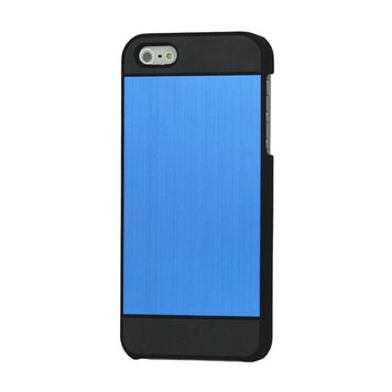 Aluminium Hülle Kompatibel mit iPhone 5 5s SE 2016 Cover Hardcase - Blau Aluminium Hülle Kompatibel mit iPhone 5 5s SE 2016 Cover Hardcase - Blau