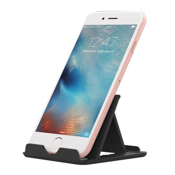 Universeller faltbarer Desktop-Telefonhalterständer - Schwarz, verstellbar Universeller faltbarer Desktop-Telefonhalterständer - Schwarz, verstellbar