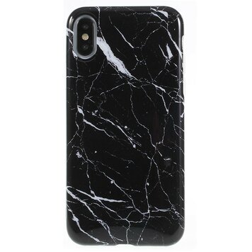 Marmorhülle TPU-Marmorhülle Kompatibel mit iPhone X XS - Schwarz Marmorhülle TPU-Marmorhülle Kompatibel mit iPhone X XS - Schwarz