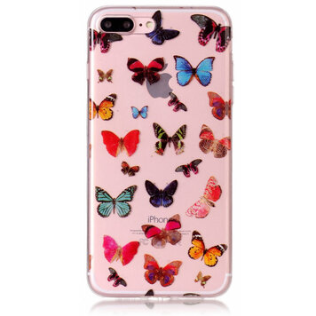 Schmetterlinge TPU Hülle transparente Hülle Kompatibel mit iPhone 7 Plus 8 Plus - Bunt Schmetterlinge TPU Hülle transparente Hülle Kompatibel mit iPhone 7 Plus 8 Plus - Bunt