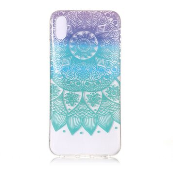 Transparente Mandala-TPU-Hülle Kompatibel mit iPhone XR - Lila Türkis Transparente Mandala-TPU-Hülle Kompatibel mit iPhone XR - Lila Türkis