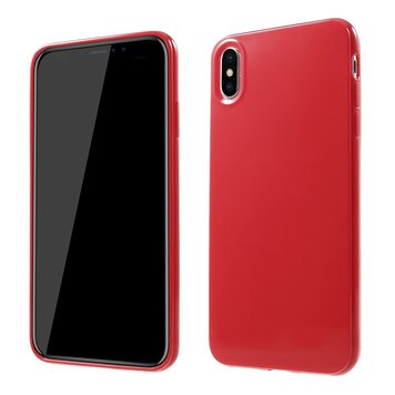 Flexible TPU-Hülle Kompatibel mit iPhone XS Max Hülle - Rot Flexible TPU-Hülle Kompatibel mit iPhone XS Max Hülle - Rot