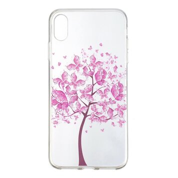 Rosa Blumen Baum TPU Kompatibel mit iPhone XR Hülle Cover - Transparente Hülle Rosa Blumen Baum TPU Kompatibel mit iPhone XR Hülle Cover - Transparente Hülle